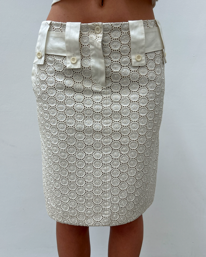 Chloé by Phoebe Philo SS2004 Eyelet Skirt
