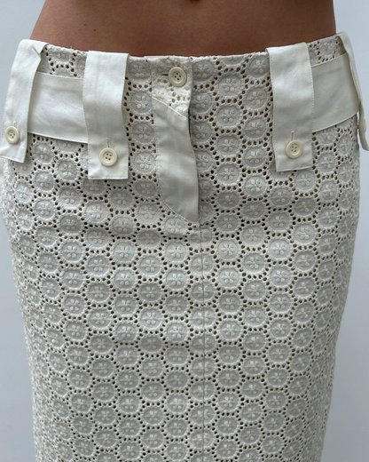 Chloé by Phoebe Philo SS2004 Eyelet Skirt