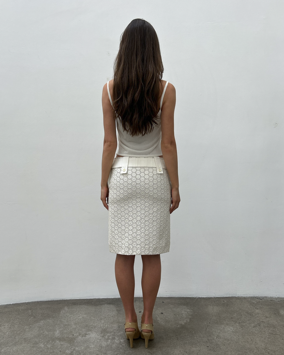Chloé by Phoebe Philo SS2004 Eyelet Skirt