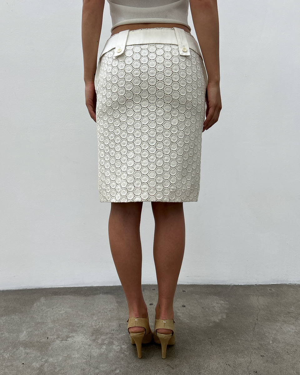 Chloé by Phoebe Philo SS2004 Eyelet Skirt