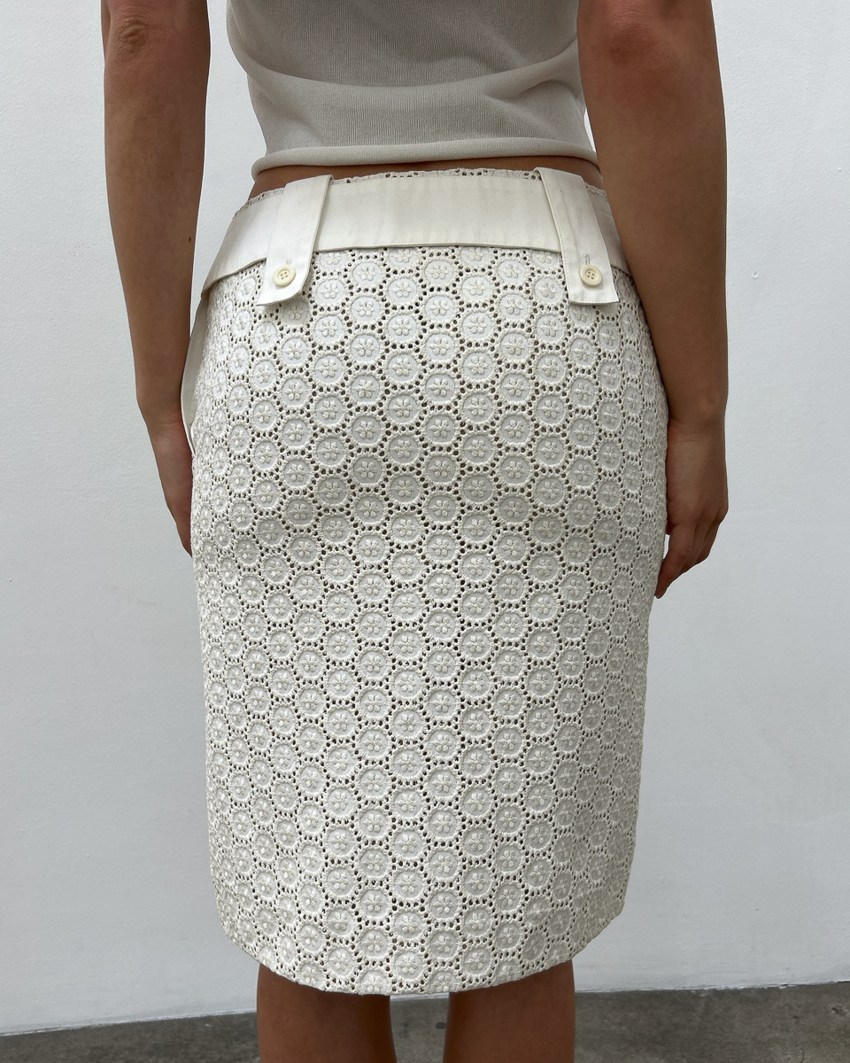 Chloé by Phoebe Philo SS2004 Eyelet Skirt