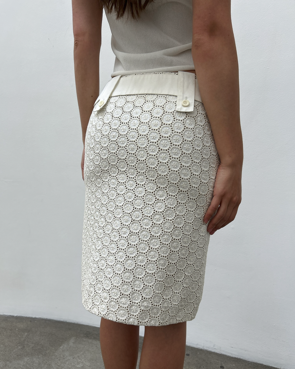 Chloé by Phoebe Philo SS2004 Eyelet Skirt