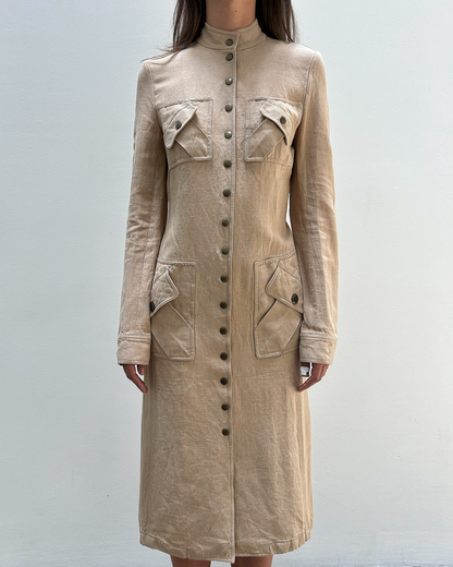 Céline by Michael Kors SS2003 Linen-Blend Coat