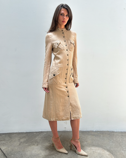 Céline by Michael Kors SS2003 Linen-Blend Coat