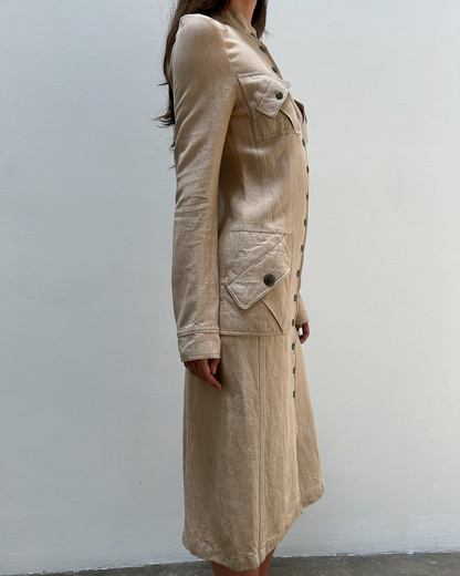 Céline by Michael Kors SS2003 Linen-Blend Coat