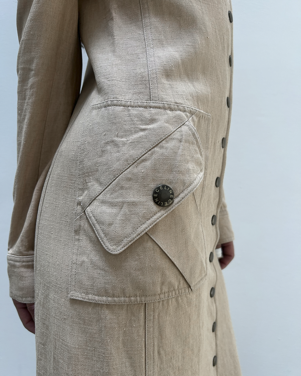 Céline by Michael Kors SS2003 Linen-Blend Coat