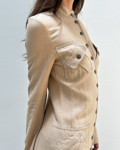 Céline by Michael Kors SS2003 Linen-Blend Coat