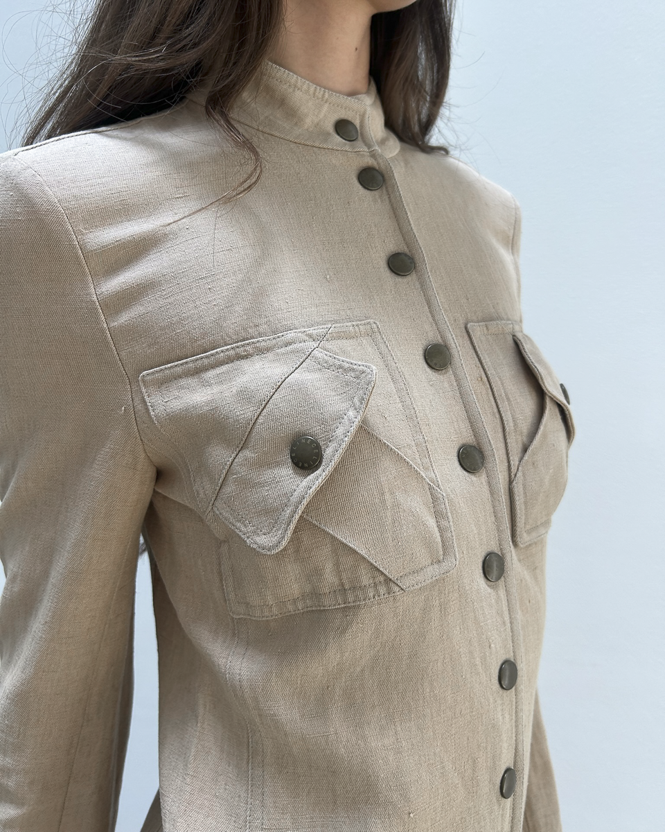 Céline by Michael Kors SS2003 Linen-Blend Coat