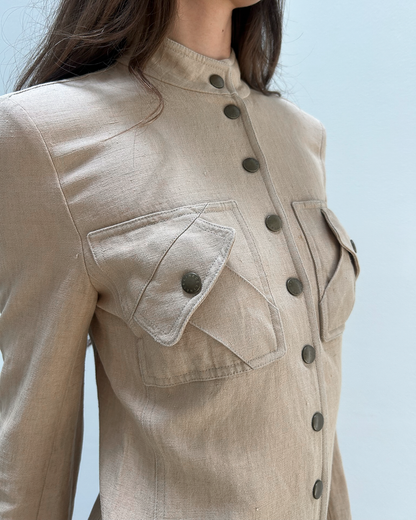 Céline by Michael Kors SS2003 Linen-Blend Coat