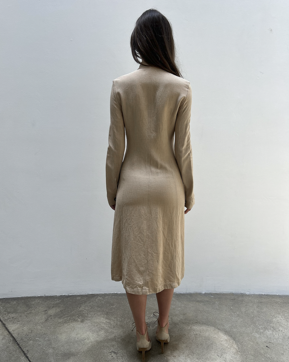 Céline by Michael Kors SS2003 Linen-Blend Coat