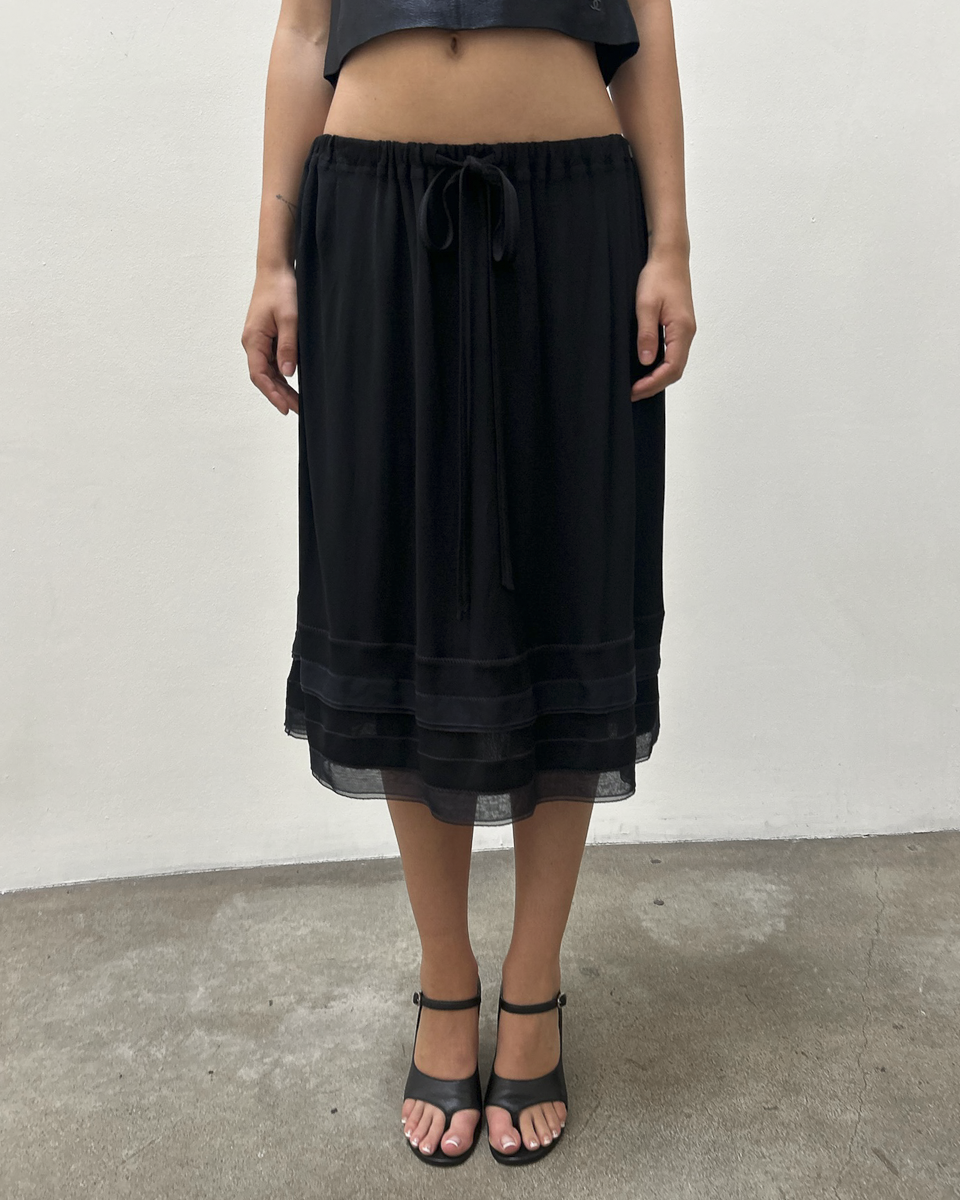Chanel SS2002 Drawstring Skirt