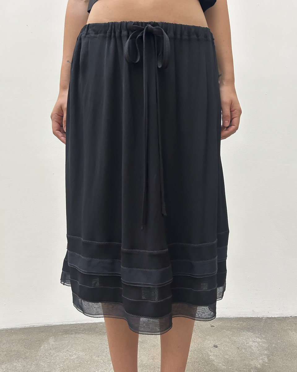 Chanel SS2002 Drawstring Skirt