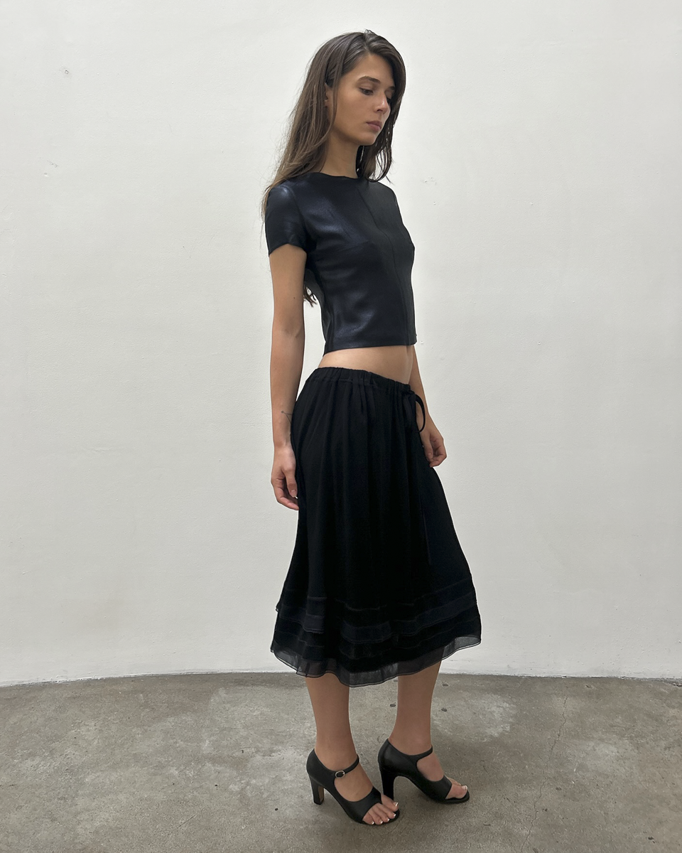 Chanel SS2002 Drawstring Skirt