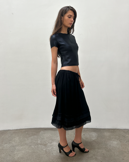 Chanel SS2002 Drawstring Skirt