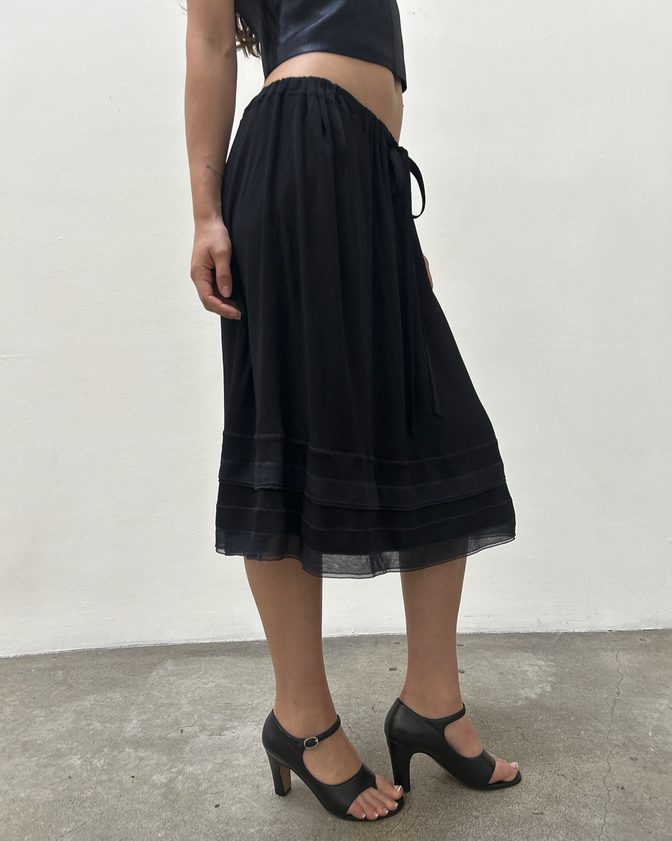 Chanel SS2002 Drawstring Skirt
