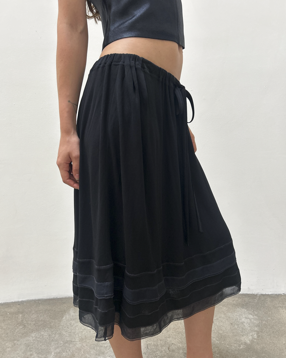 Chanel SS2002 Drawstring Skirt