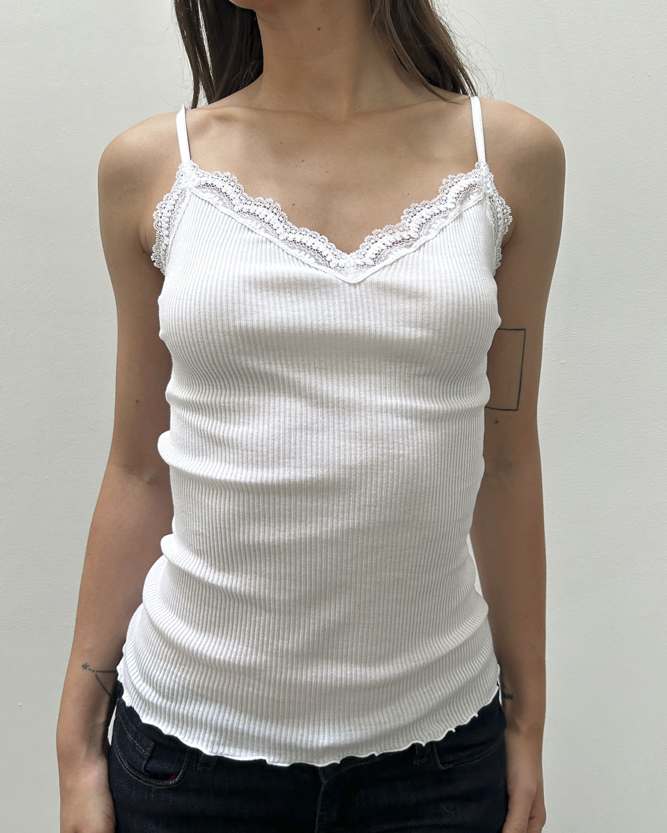 Oscalito Lace-Trim Tank Top