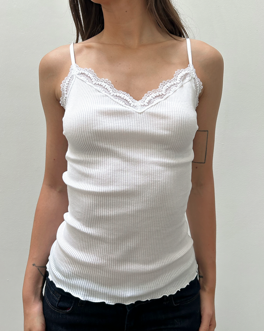 Oscalito Lace-Trim Tank Top