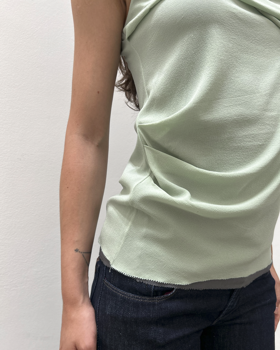 Balenciaga by Nicolas Ghesquière 2008 Draped Top