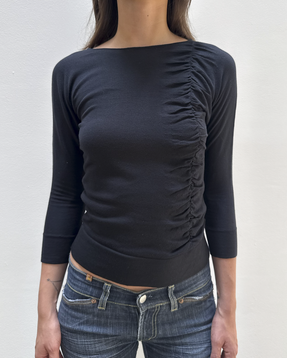 Gucci by Tom Ford Gathered Knit Top
