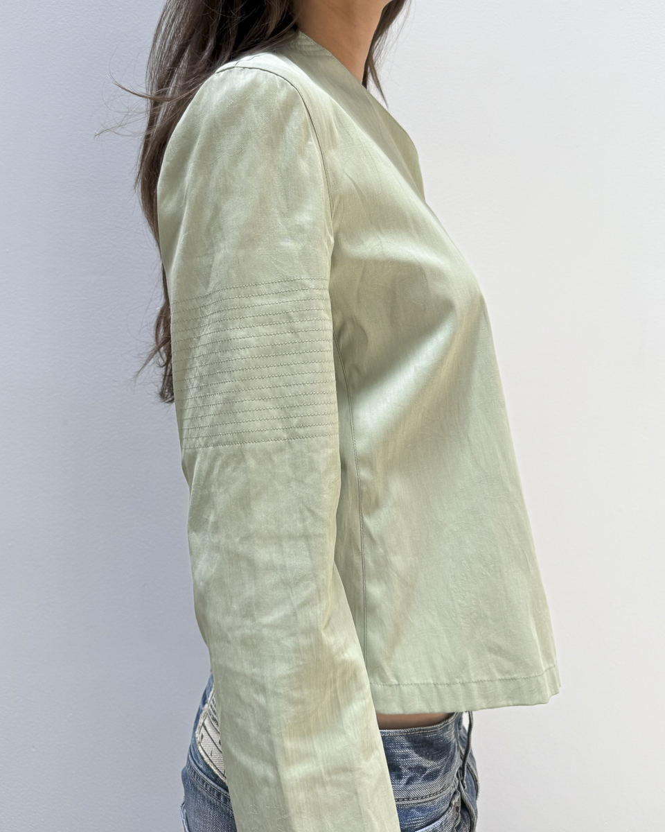 Emporio Armani Asymmetric Cotton Jacket
