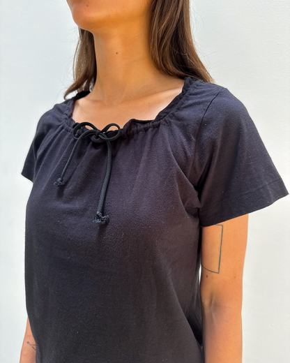 Comme des Garçons AD2001 Drawstring Neck T-Shirt
