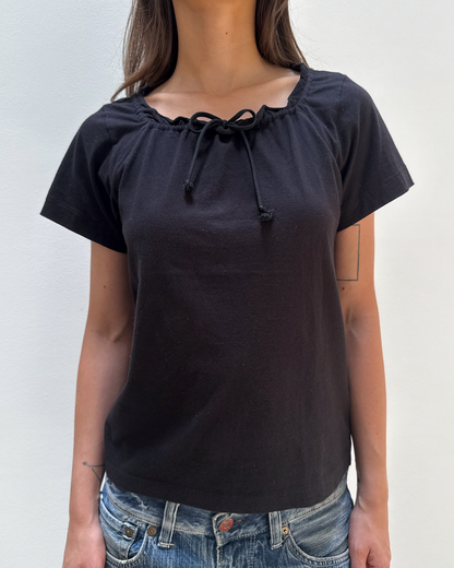 Comme des Garçons AD2001 Drawstring Neck T-Shirt