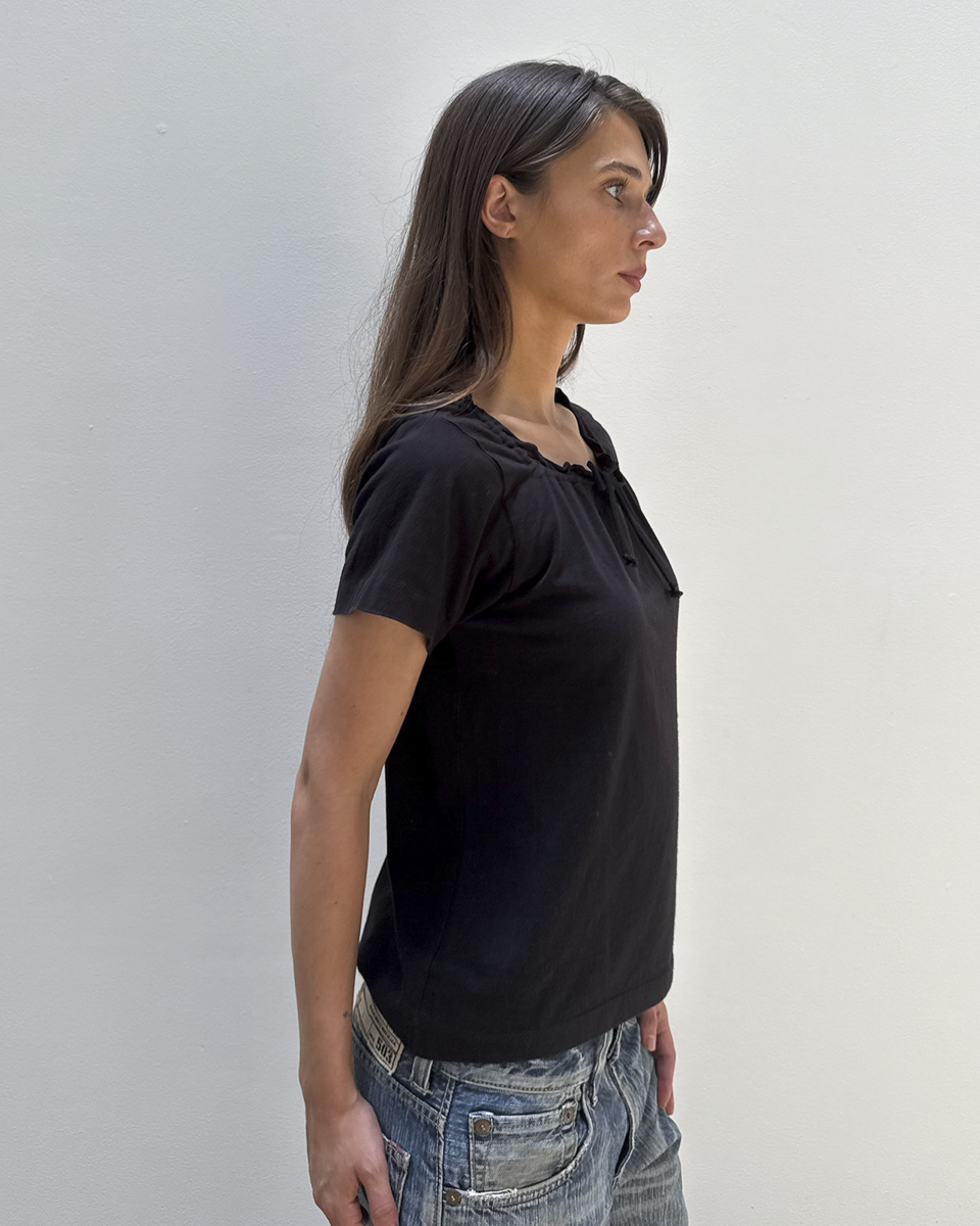 Comme des Garçons AD2001 Drawstring Neck T-Shirt