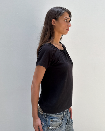 Comme des Garçons AD2001 Drawstring Neck T-Shirt