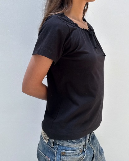 Comme des Garçons AD2001 Drawstring Neck T-Shirt