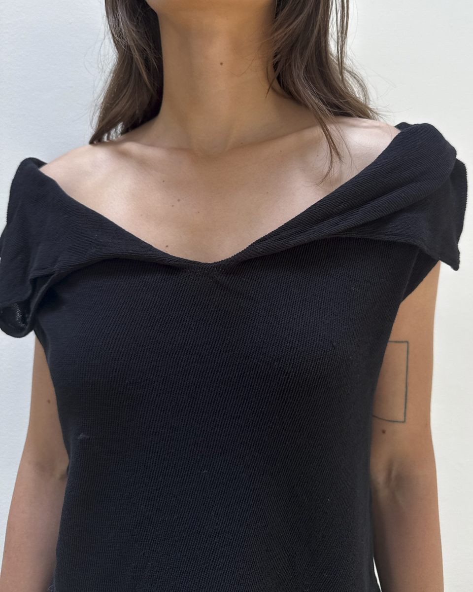 Y's Yohji Yamamoto Double-Mesh Top