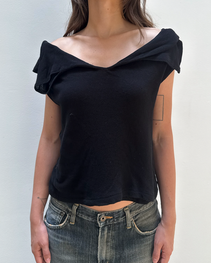 Y's Yohji Yamamoto Double-Mesh Top