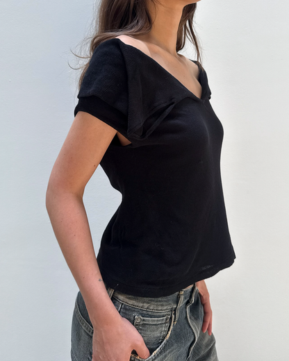 Y's Yohji Yamamoto Double-Mesh Top