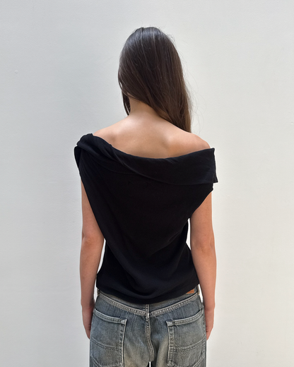 Y's Yohji Yamamoto Double-Mesh Top