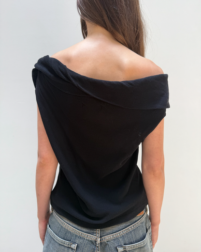 Y's Yohji Yamamoto Double-Mesh Top