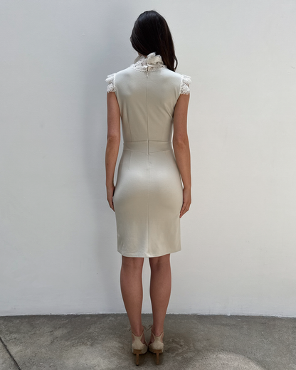 Paola Frani Lace-Trim Dress