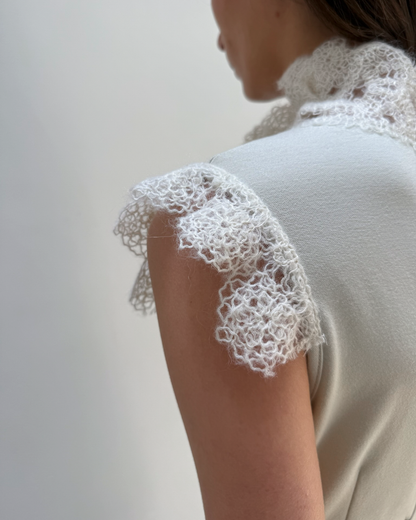 Paola Frani Lace-Trim Dress