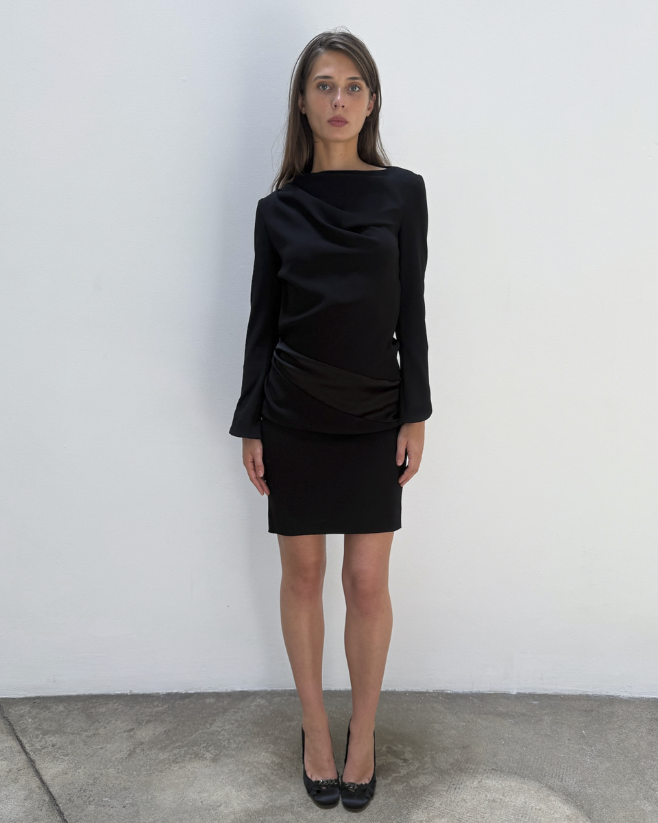 Balenciaga by Nicolas Ghesquière 2008 Draped Dress