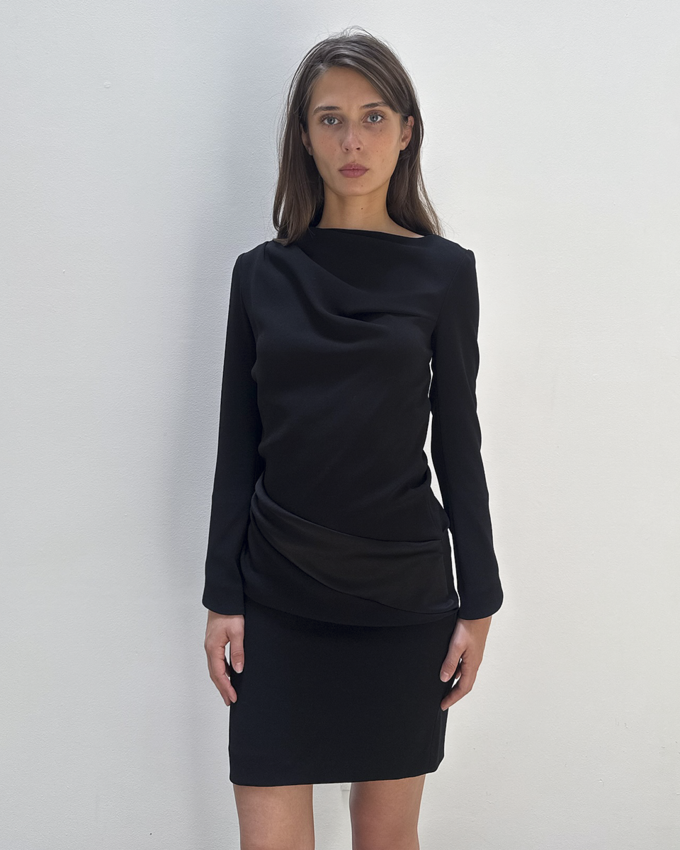 Balenciaga by Nicolas Ghesquière 2008 Draped Dress