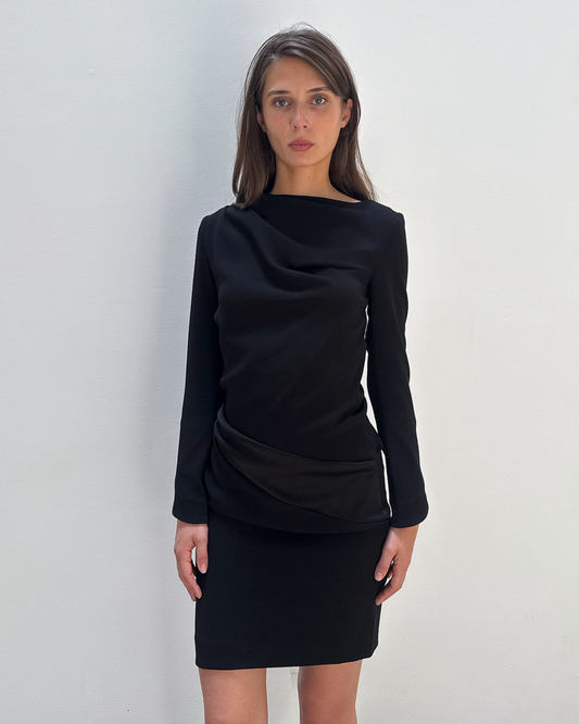 Balenciaga by Nicolas Ghesquière 2008 Draped Dress