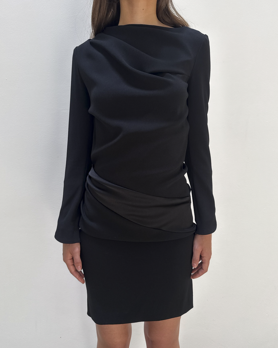 Balenciaga by Nicolas Ghesquière 2008 Draped Dress