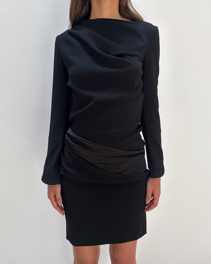 Balenciaga by Nicolas Ghesquière 2008 Draped Dress
