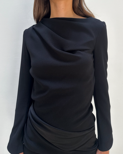 Balenciaga by Nicolas Ghesquière 2008 Draped Dress