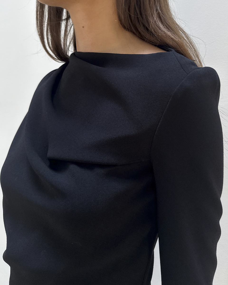 Balenciaga by Nicolas Ghesquière 2008 Draped Dress
