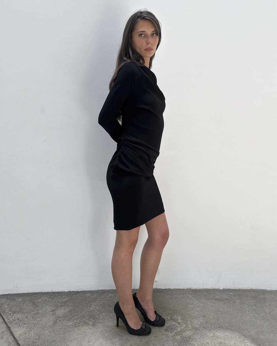 Balenciaga by Nicolas Ghesquière 2008 Draped Dress