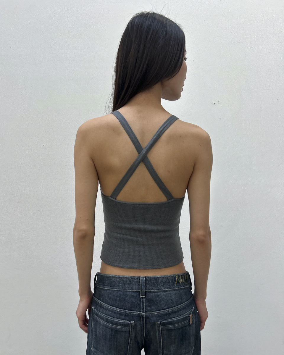 Emporio Armani Cross-Back Tank Top