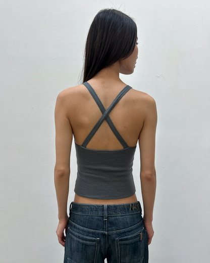 Emporio Armani Cross-Back Tank Top