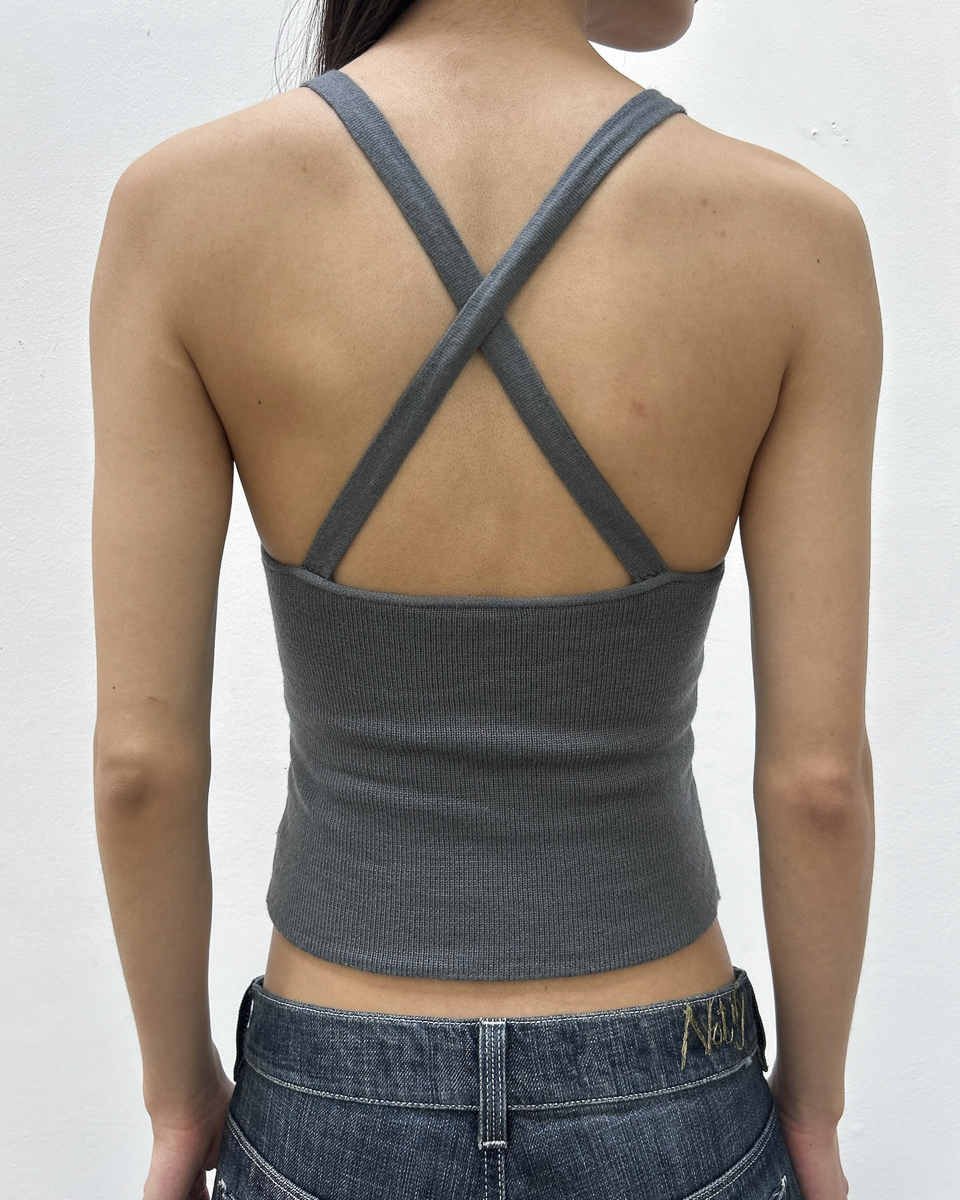 Emporio Armani Cross-Back Tank Top