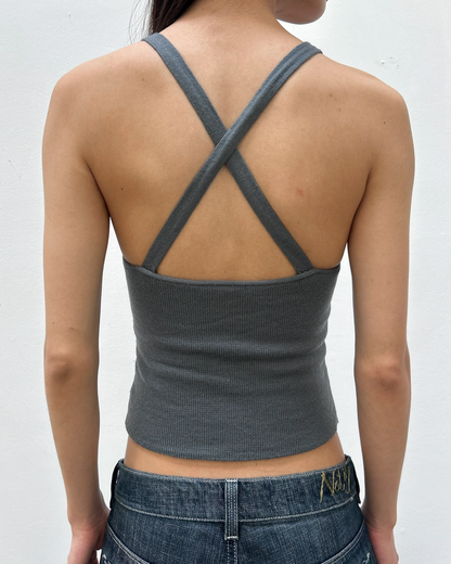 Emporio Armani Cross-Back Tank Top