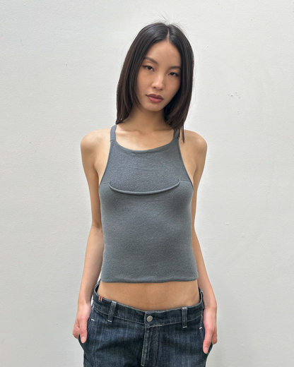 Emporio Armani Cross-Back Tank Top